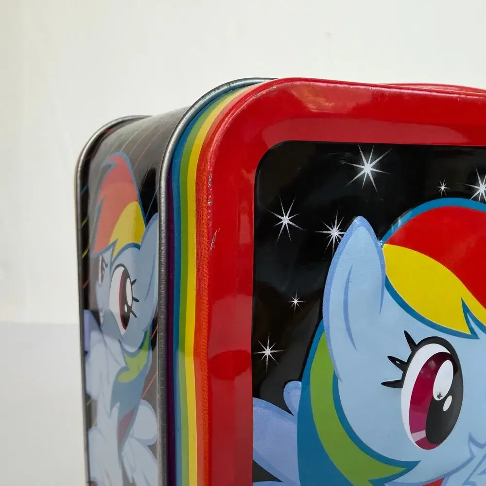 MLP G4 My Little Pony Loungefly Rainbow Dash Tin Metal Storage Lunch Box
